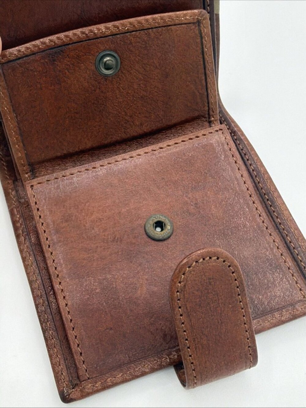 The Bridge Italian Leather Bi-fold Wallet, Brown, NWT - Picture 10 of 12